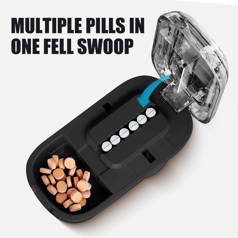 Portable Pill Cutter with Adjustable Slots – Multi Pill Splitter