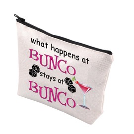 Bunco Game Kit Bunco Bag Gift for Bunco Player What Happens at Bunco Stays at Bunco Dice Bag (WT-Bunco Bunco CA)