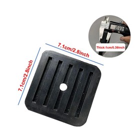 RecDec 4 Pack Mini Split Anti-Vibration Pads Wall Mounting Bracket Isolator Rubber Pad Damper Shock Absorbing Feet for Ductless Air Conditioner Heat Pump System Outdoor Condenser Unit A/C HVAC