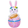 4FT Candy Bunny Easter Inflatables Outdoor Decorations Built-in LED Lights