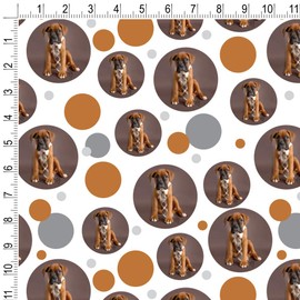 GRAPHICS & MORE Boxer Puppy Dog Sitting with Tie Gift Wrap Wrapping Paper Roll