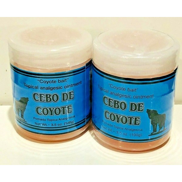 CEBO DE COYOTE /  Bait TOPICAL Analgesic Ointment Muscle Pain Reliever 2 PACK