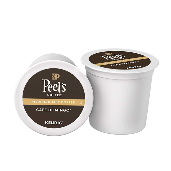 Peet's Coffee Café Domingo Medium Roast Coffee K-Cup Coffee Pods 16 Count (Pack of 1)
