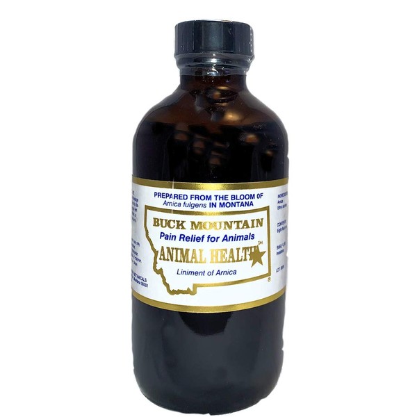Buck Mountain Arnica Liniment for Animals-8 Ounce by Carols Pet