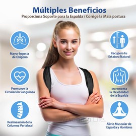 Magma Life Corrector de Postura Transpirable: Solución para Corregir la Postura de Espalda Alta en Hombres y Mujeres con Comodidad y Eficacia