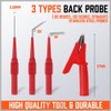 HORUSDY 22PCS Back Probe Pin Kit, Electrical Testing Probes with