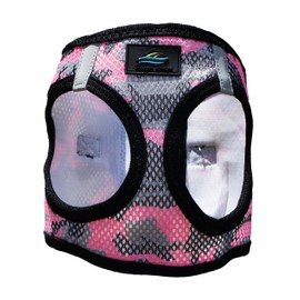 American River Camo Choke Free Dog Harness - Pink