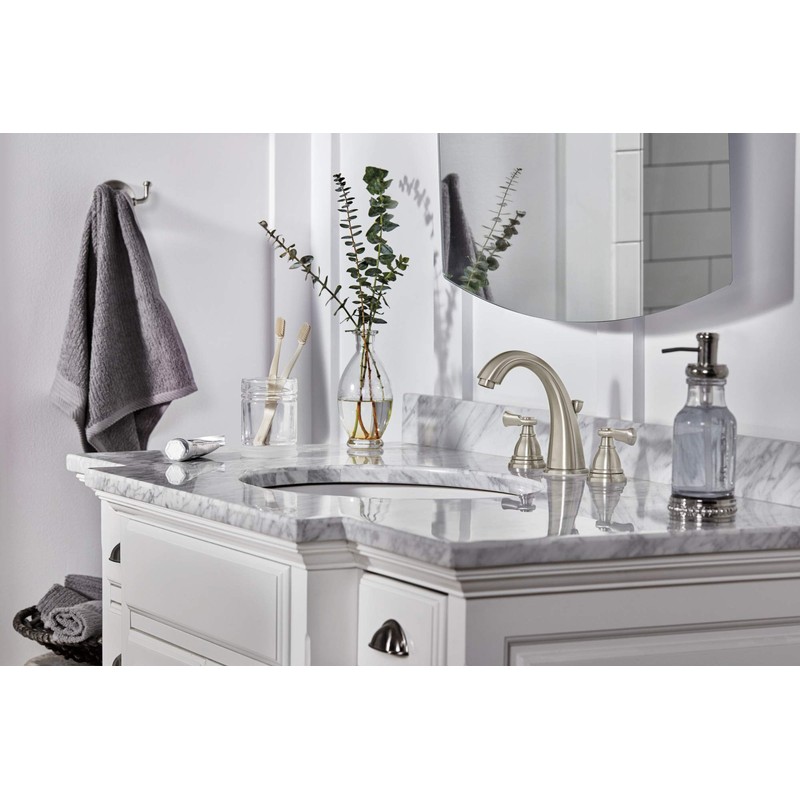 Peerless P3565LF-BN Elmhurst Two-Handle Bath Faucet Widespread, Brushed Nickel