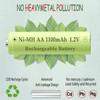 Pre-Charged Rechargeable AA Solar Batteries 1.2v 1100mAh Ni-MH for Electronic