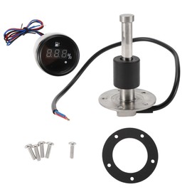 A ABSOPRO 100mm Fuel Sending Unit and Gauge Kit 3.9" for Boat Car Truck RV Fuel Sending Unit Marine Fuel Sender Unit