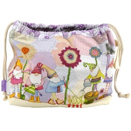 Emma Ball Drawstring Bag - Craft Gnomes, Multi-Colour, multicoloured