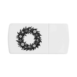 'Christmas Wreath ' Pill Box with Tablet Splitter (PI00031956)