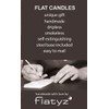 Flatyz Hand Painted Flat Candle| Unscented, Dripless, Smokeless, Decorative |