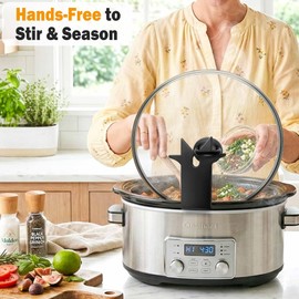 Slow Cooker Pot Lid Holder - Sturdy Lid Rack Designed for Oval & Round