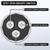 RVBOATPAT Push Button Starter Switch 12V 50A Momentary Engine Start