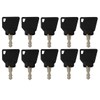 10 Pack Ignition Keys for JCB Volvo Mini Excavator, Loader