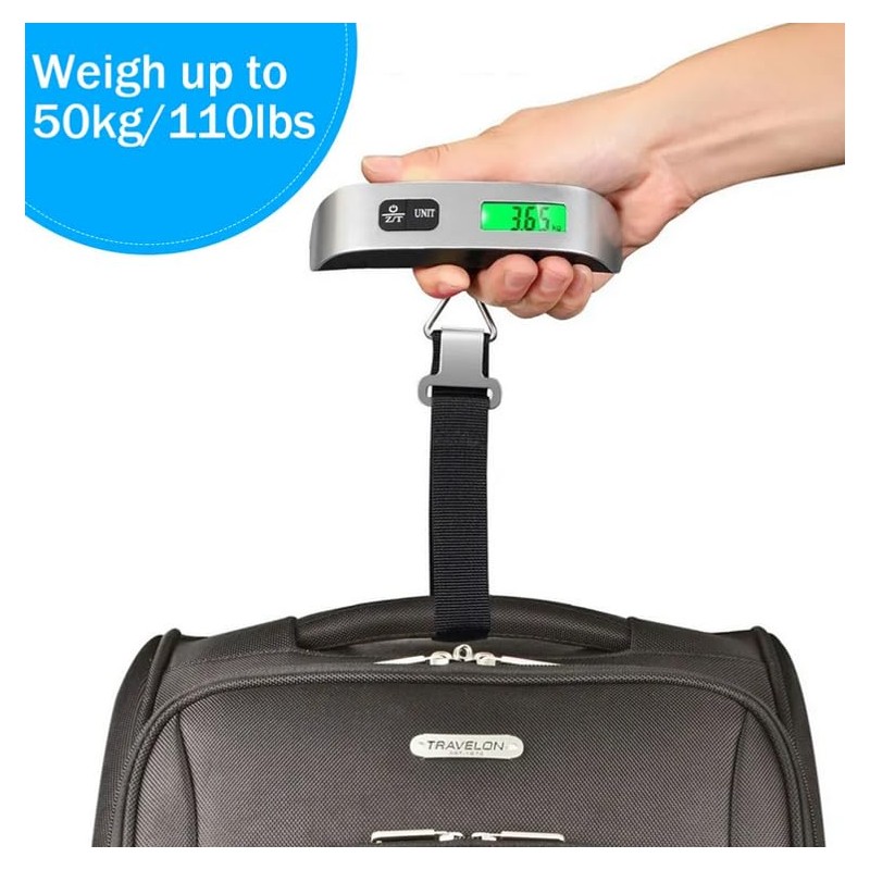 2 Packs Luggage Scale, Digital Electronic LCD Display Tare Function