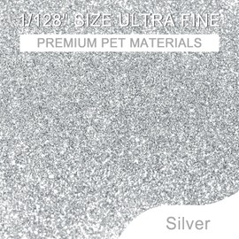 Ceya 3.5oz/ 100g Ultra Fine Glitter Powder Silver Glitter 1/128” 0.008” 0.2mm for Slime Epoxy Resin Craft Tumbler Jewelry Nail Art Festival Makeup Scrapbook Painting Wedding Cards