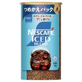 Nescafe Ice Blend Eco & System Pack 3.4 oz (95 g), Refill, Black, Regular Solution Coffee