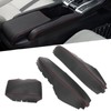 3pcs Center Console Armrest Pad Covers PU Leather Protectors Fit