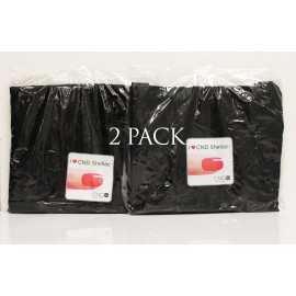 CND LOT 2 - CND Shellac Black Salon Apron - "I Love CND Shellac" Ship in 24H