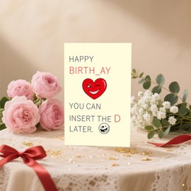 Funny Birthday Gifts for Men, Humorous Birthday Card for Husband & Boyfriend with Envelope, Unique Adult Men Gifts for Birthday Celebration