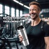 VALESKA Stainless Steel Protein Shaker Bottle, 27.0 Fl Oz, Insulated,