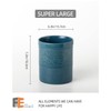 Fun Elements Kitchen Utensil Holder, 7.2" Super Large Utensil Crock