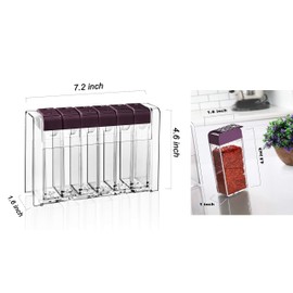 Glittering Bazaar Spice Shaker Jars, Seasoning Box - Plastic Dispenser, Plastic Spice Jars With Shaker Lids, Travel size spices