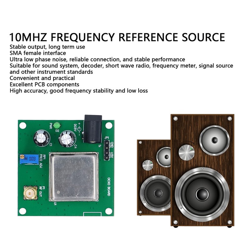 OCXO Board 10MHz Constant Temperature Crystal Oscillator PCB Module Sine