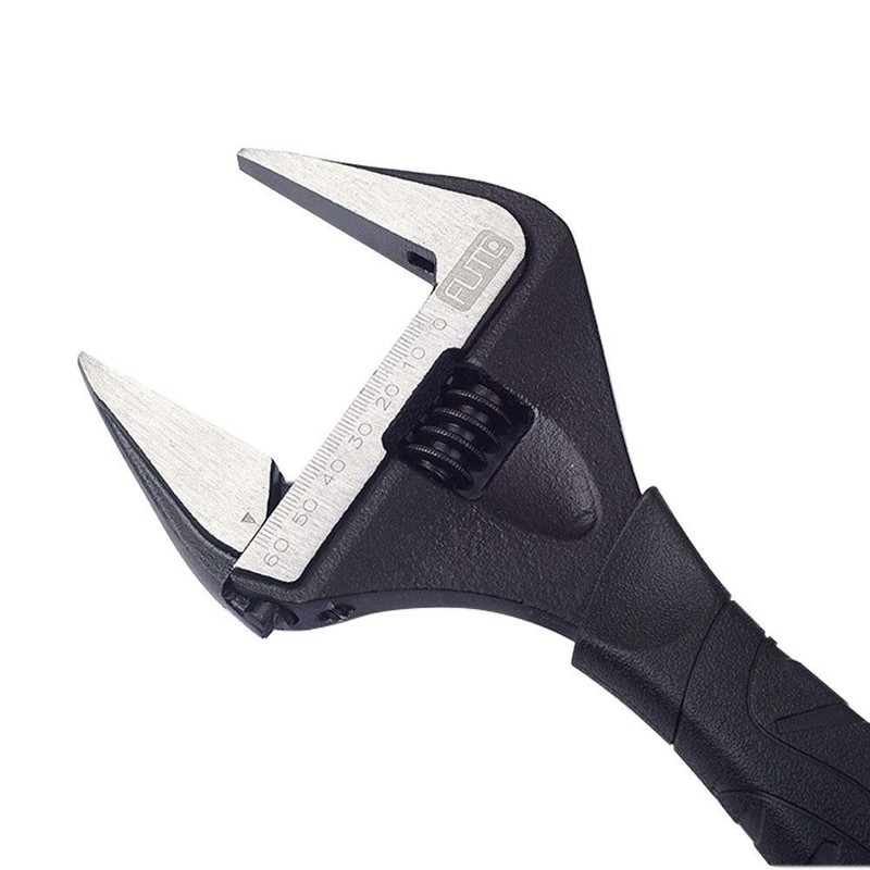 SagaSave Adjustable Wrench 8" Adjustable Spanner Wide Mouth Wide Jaw