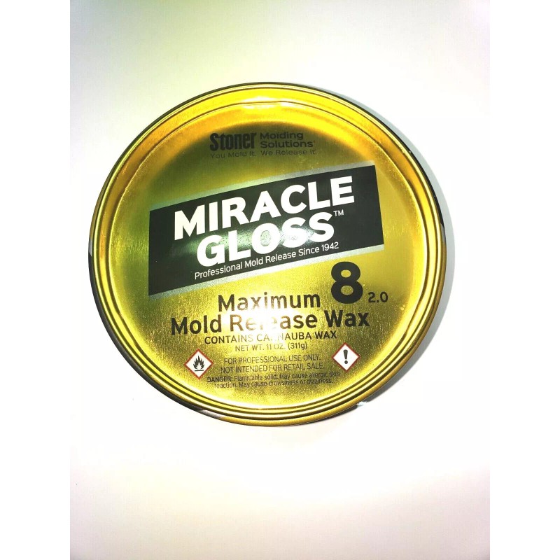 STONER WAX, FORMERLY MEGUIAR'S MIRROR GLAZE MAXIMUM 8 MOLD RELEASE