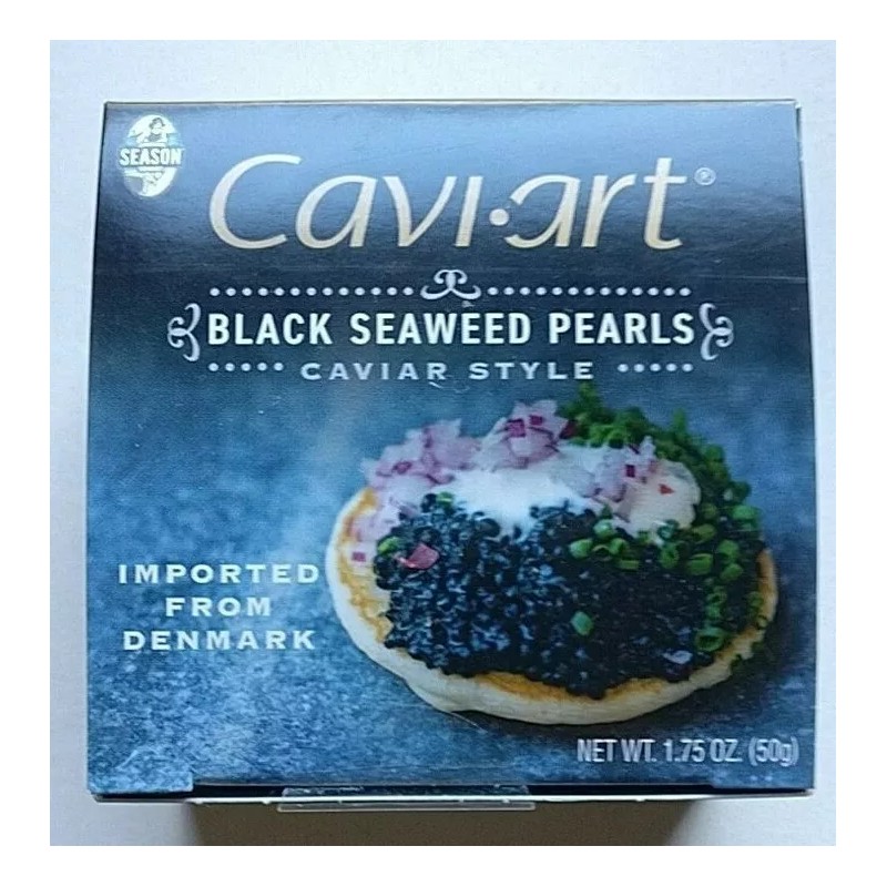 Season Black Seaweed Pearls Caviart imported from Denmark - Vegan