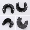 2pcs Closet Rod Support Flange Socket Fixing U Shape Flange