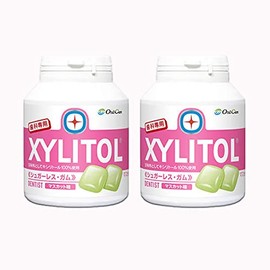 [Dental Only] Xylitol Gum Bottle Type, 90 Tablets (Muscat) (2 Pieces)