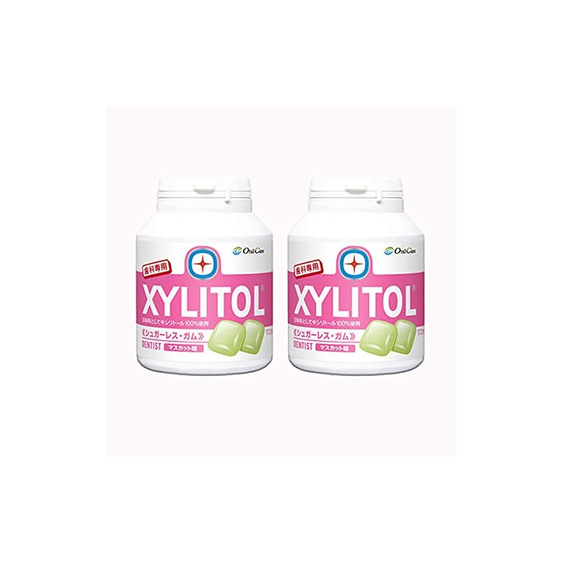 [Dental Only] Xylitol Gum Bottle Type, 90 Tablets (Muscat) (2
