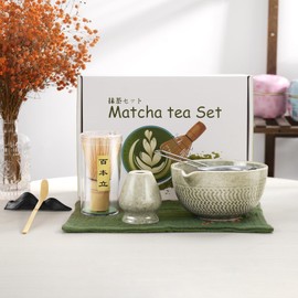 Hcskoss 7 PCS Matcha Whisk Set –Japanese Household Matcha Tea Kit,Perfect Matcha Kit for Matcha Tea Ceremony