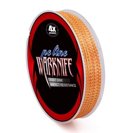 Warknife PE Line Fishing Line X4 300m (0.4, 0.6, 0.8, 1, 1, 1, 1.2, 1.5, 2, 2.5, 3, 3.5, 4, 5, 6, 7, 8, 9, 10) Red & Yellow