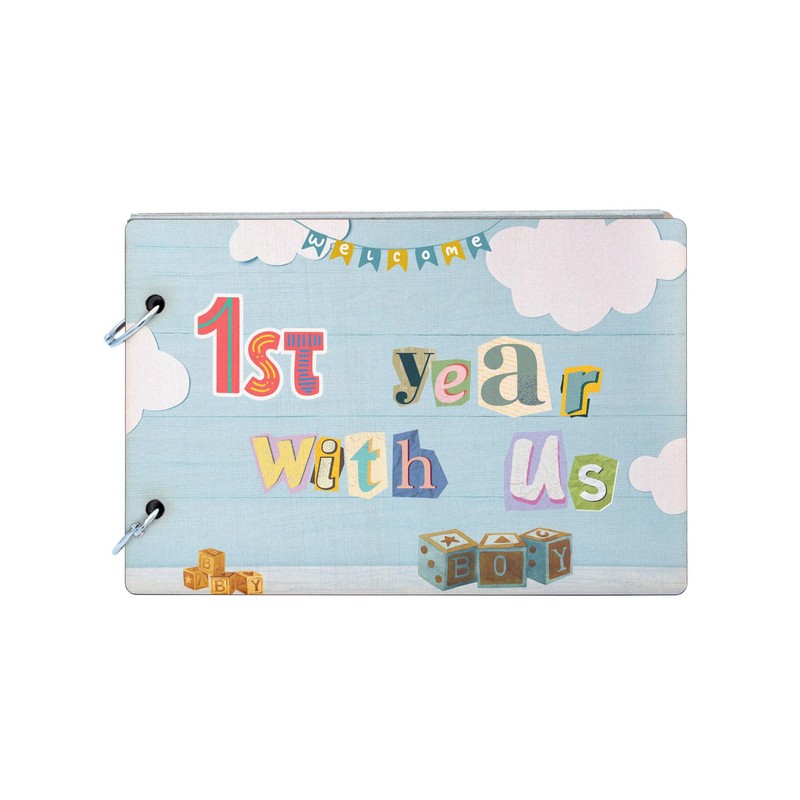 Baby's First Year Milestones Scrapbook (scrap-ha23-withusrg)