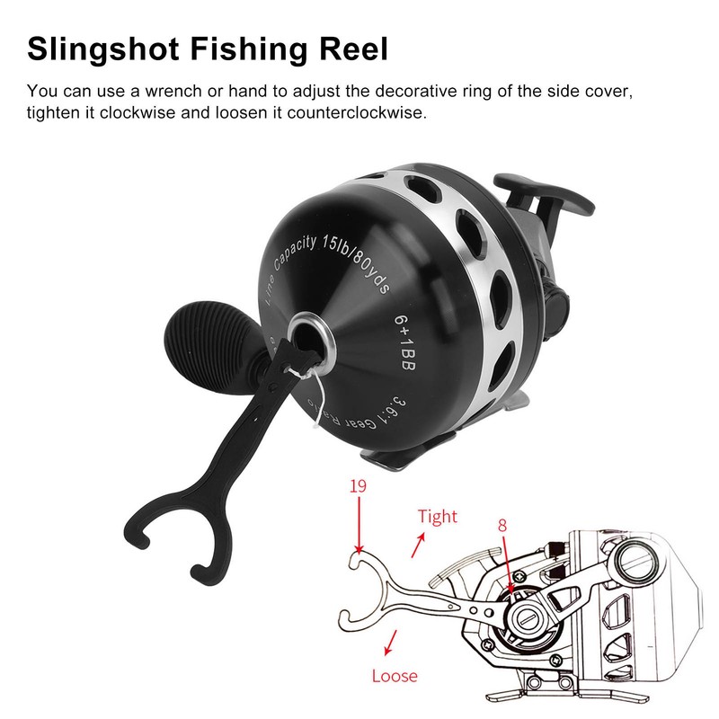 Metal Slingshot Fishing Reel Double Color Oxidation Technology Alloy Lure