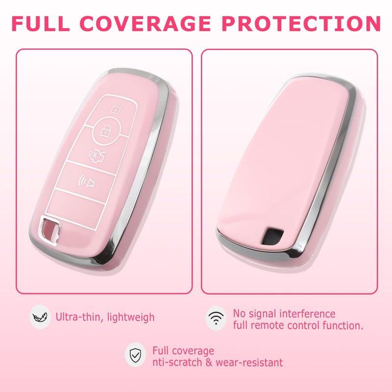 8T69T for Ford Key Fob Cover with Keychain Accessories