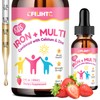 Liquid Iron Supplement for Kids, Women & Men - with