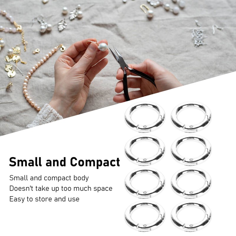 20pcs Spring Ring Clasps Innovative DIY Hand Crafted Copper Spring