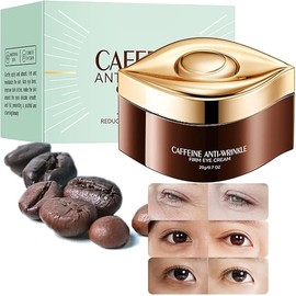Crema para las Ojeras, Crema de Ojos, Caffeine Eye Cream, Caffeine Eye Serum, Caffeine Eye Cream for Dark Circles, Contiene Cafeína las Chlorella, Ojeras Reducidas, Piel Hidratada 20g