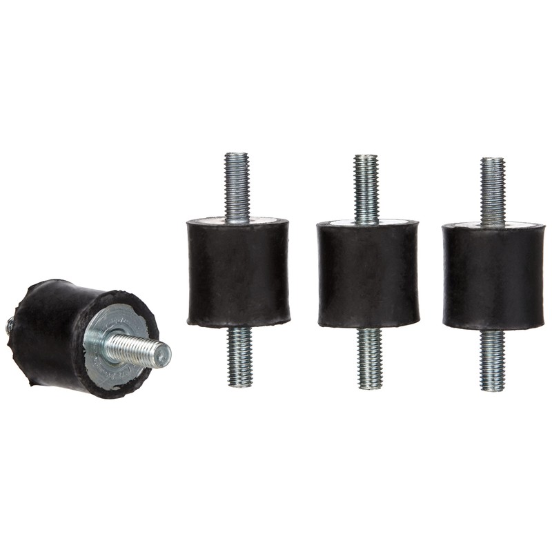 Set of 4 Machine Foot Furniture Feet Rubber Metal Element