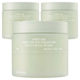 Cellimax Houttuynia cordata BHA eraser peeling pad, 60 packs, 3 pieces / 셀리맥스 어성초 BHA 지우개 필링 패드, 60개입, 3개
