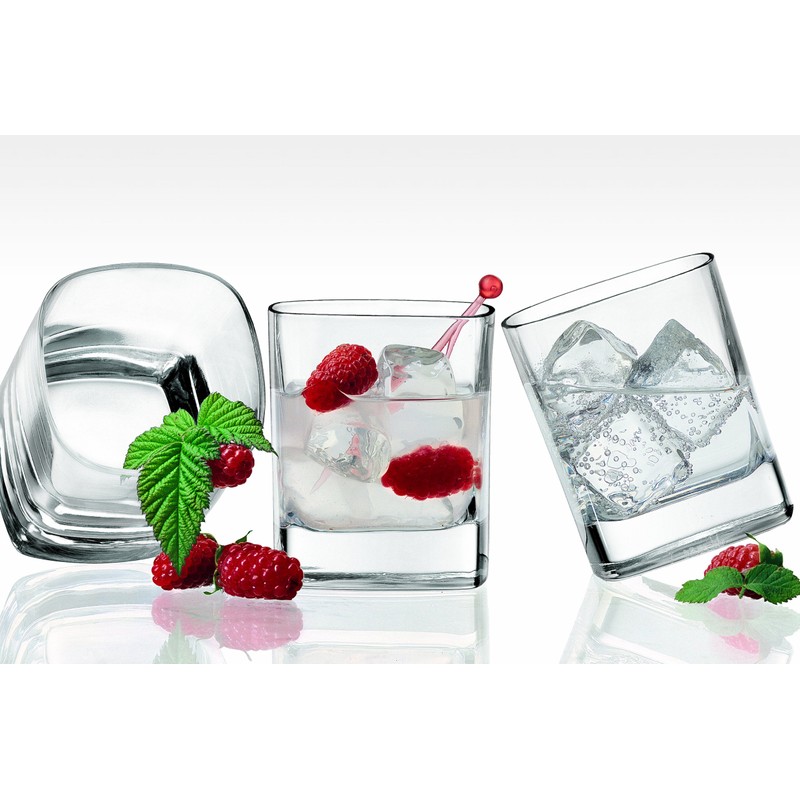 Luigi Bormioli Strauss 9 oz Whisky Rocks Glasses, Set of