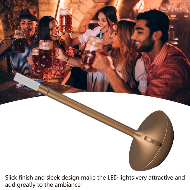 Cordless Table Lamp Innovative Candle Shape 3 Levels Brightness Dimmable