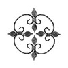 Gal Industrial Wrought Iron Ornament 23.5 x 23.5 cm Grid