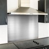 Pelopy 24 by 36 Inch Reversible Stainless Steel Backsplash Metal
